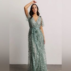Baltic Born Marseille Embossed Maxi Dress